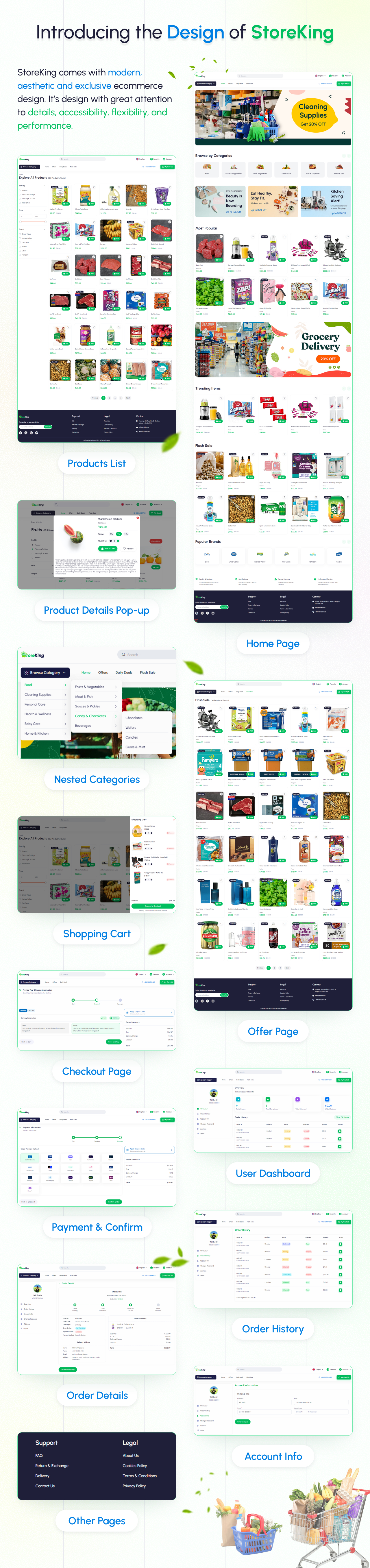 elegant ecommerce websitge design